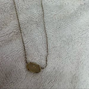 Used white and silver druzy Kendra Scott necklace